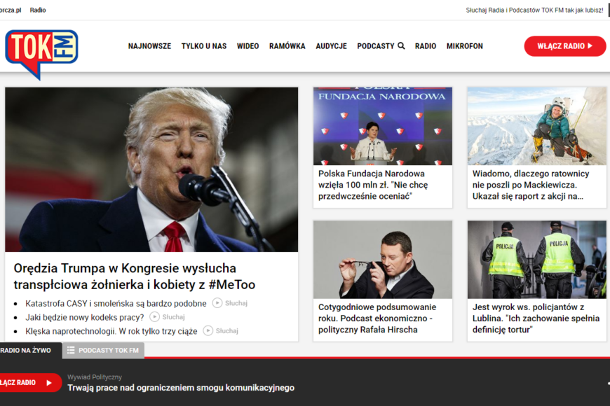 Portal radia TOK FM w nowej odsłonie