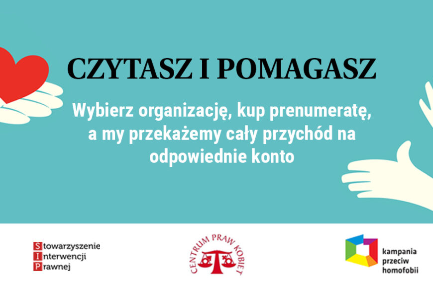 „Czytasz i pomagasz” – nowa akcja charytatywna Gazety Wyborczej