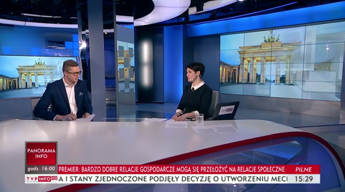 Nowy sposób kadrowania serwisów w TVP Info