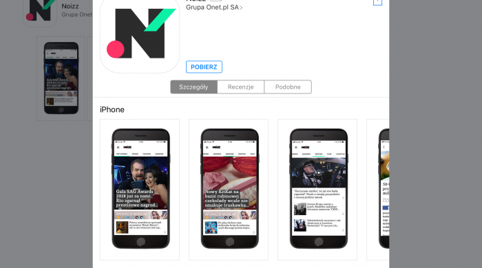 Grupa Onet z aplikacją mobilną Noizz