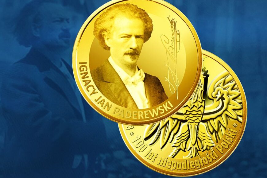 Numizmat z wizerunkiem Paderewskiego w środę z „Gazetą Wyborczą”
