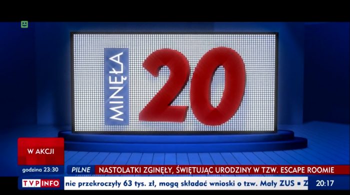 TVP INFO odświeża „Minęła 20”. Nowa oprawa i sygnał programu