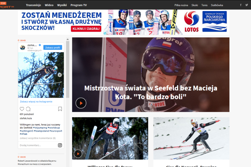 Ruszył odświeżony portal TVP Sport