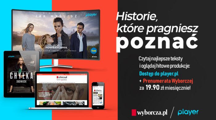 Prenumerata Wyborcza.pl w pakiecie z Player.pl