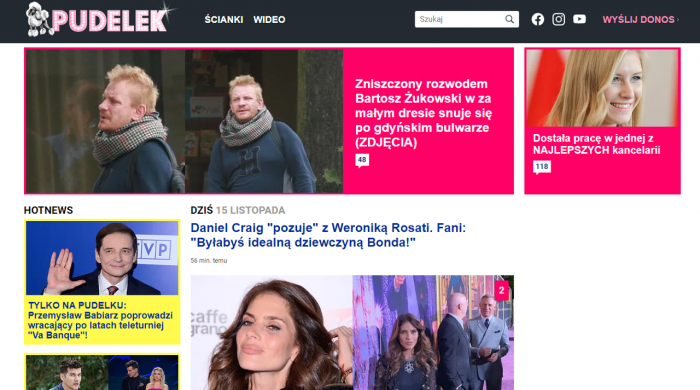 Serwis Pudelek w odświeżonej szacie graficznej