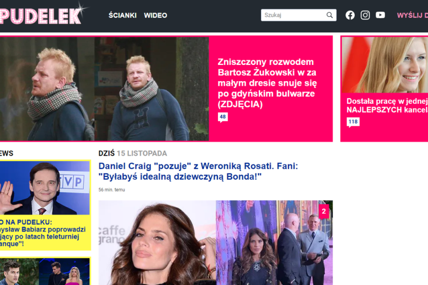 Serwis Pudelek w odświeżonej szacie graficznej