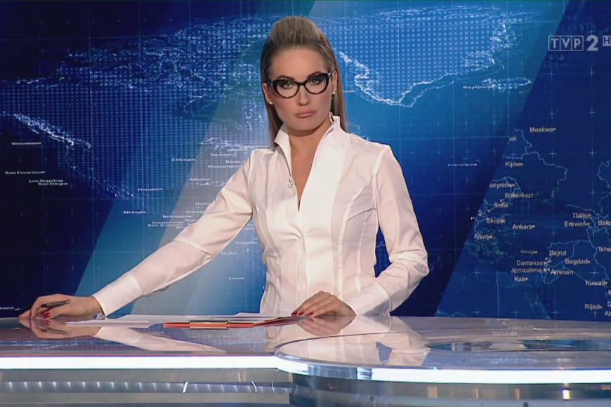 Zuzanna Falzmann prowadzącą Panoramę TVP 2