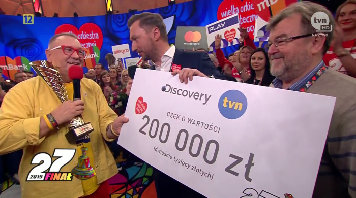 28. Finał Wielkiej Orkiestry Świątecznej Pomocy w TVN, TTV i TVN 24