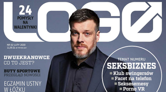 Lutowy numer „Logo” z Adrianem Zandbergiem na okładce