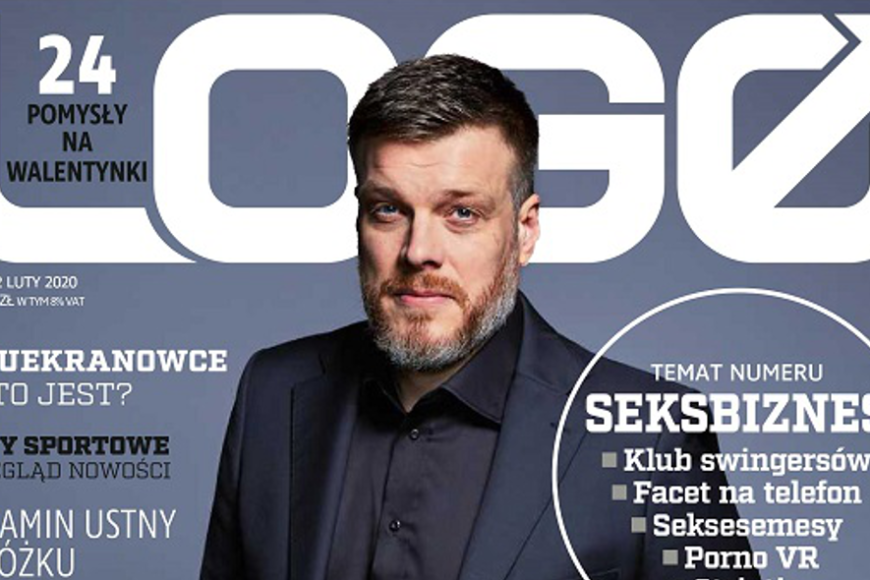 Lutowy numer „Logo” z Adrianem Zandbergiem na okładce