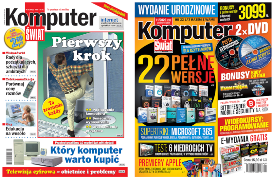 Komputer Świat z jubileuszowym wydaniem na 22. urodziny