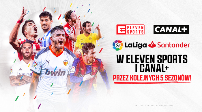 LaLiga Santander przez kolejne 5 lat w Canal+ i Eleven Sports