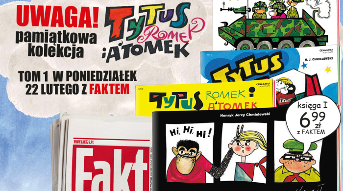 Kolekcja komiksów „Tytus, Romek i A’Tomek” z dziennikiem Fakt