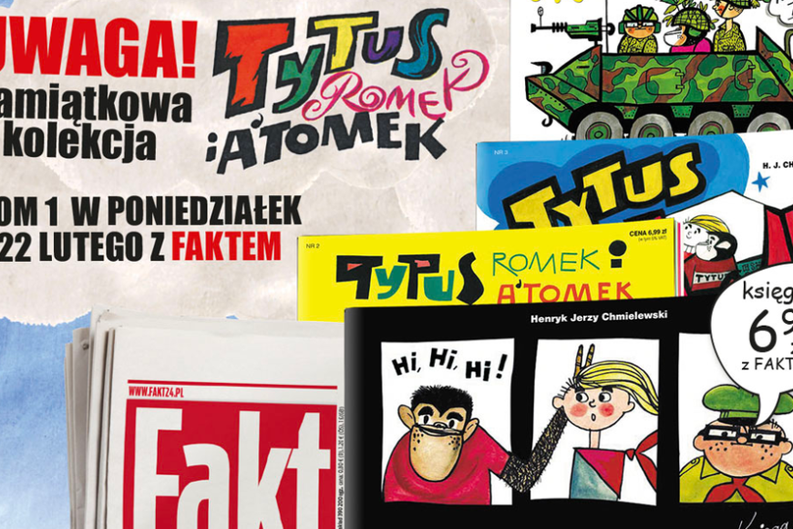 Kolekcja komiksów „Tytus, Romek i A’Tomek” z dziennikiem Fakt