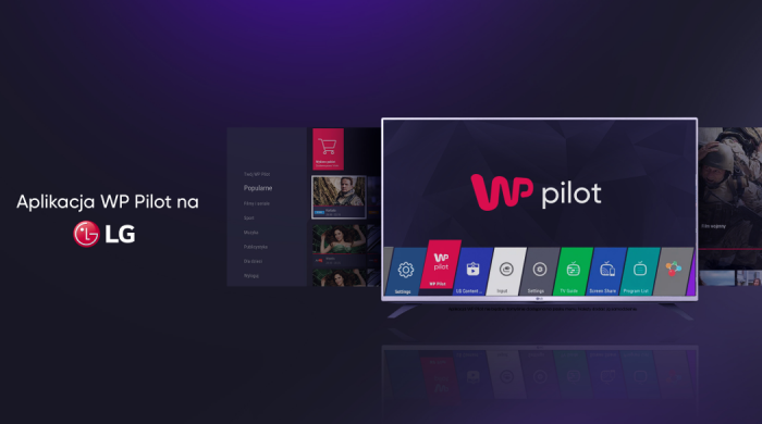 WP Pilot z aplikacją na LG Smart TV (WebOS)