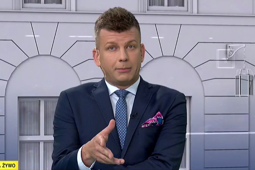 Igor Sokołowski prowadzącym „W rytmie dnia” w Polsat News