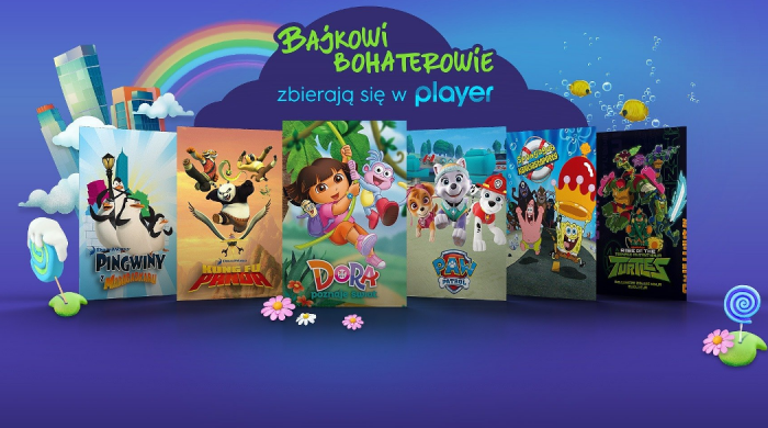 „SpongeBob Kanciastoporty”, „Psi patrol” i inne bajki w ofercie Player.pl