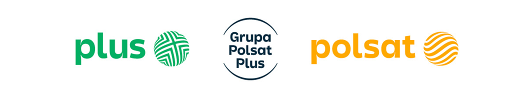 Logotypu Polsat i Plus