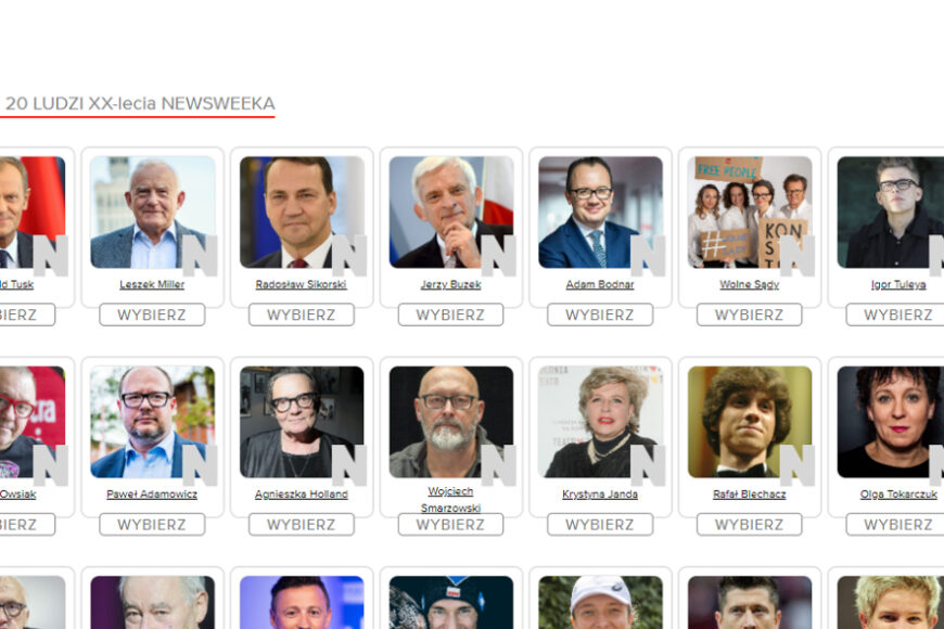 Rusza plebiscyt z okazji 20-lecia Newsweeka
