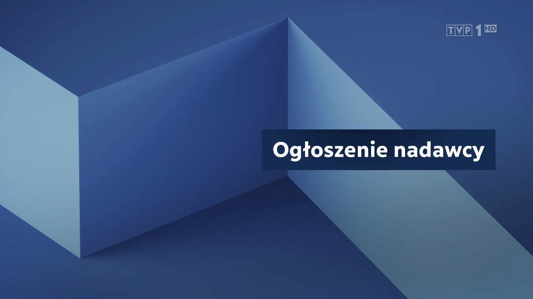 Nowa oprawa TVP1 - ogłoszenie nadawcy