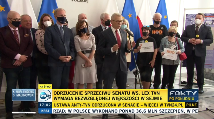 Senat odrzucił ustawę Lex-TVN