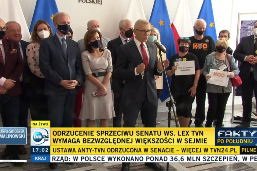 Senat odrzucił ustawę Lex-TVN