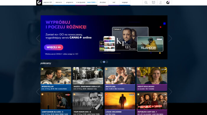 Platforma Canal+ wyłączy serwis nc+GO