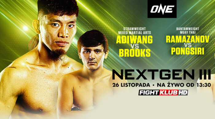 Ostatnia gala trylogii ONE: NextGen na żywo w Fightklubie