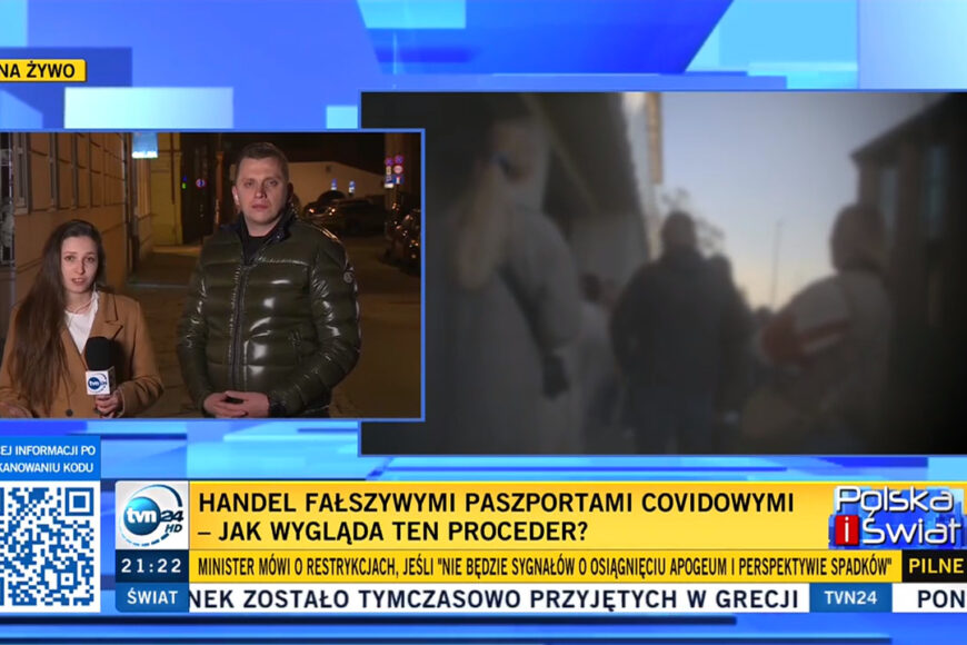 TVN24 z kodami QR podczas audycji. „Spodobał się widzom”