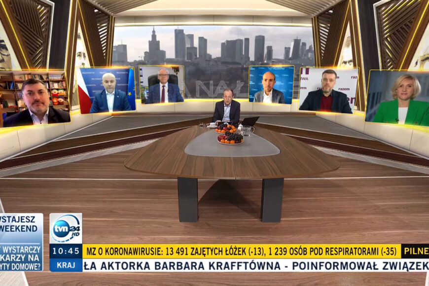 Weekendowa publicystyka w telewizji wraca do trybu zdalnego