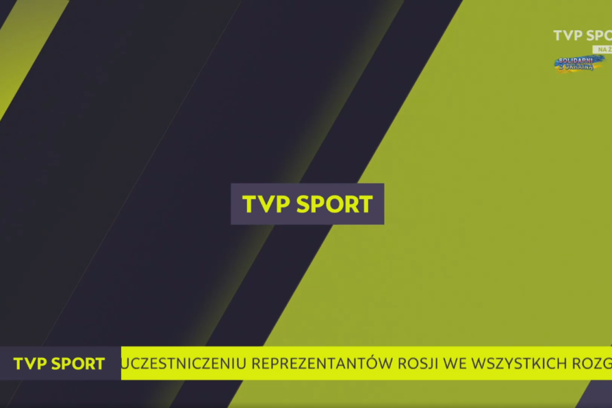 TVP Sport bojkotuje występy rosyjskich sportowców. Solidarność z Ukrainą