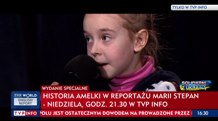 TVP INFO pokaże dokument o Amelce z Ukrainy