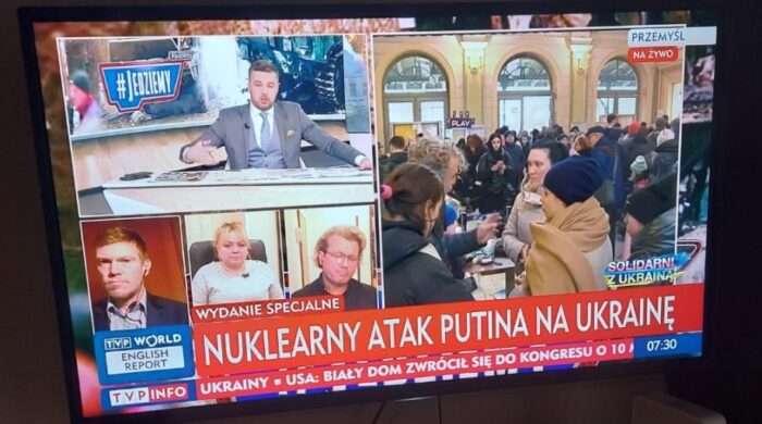 TVP Info z paskiem „Nuklearny atak Putina na Ukrainę”. „Opamiętajcie się!”