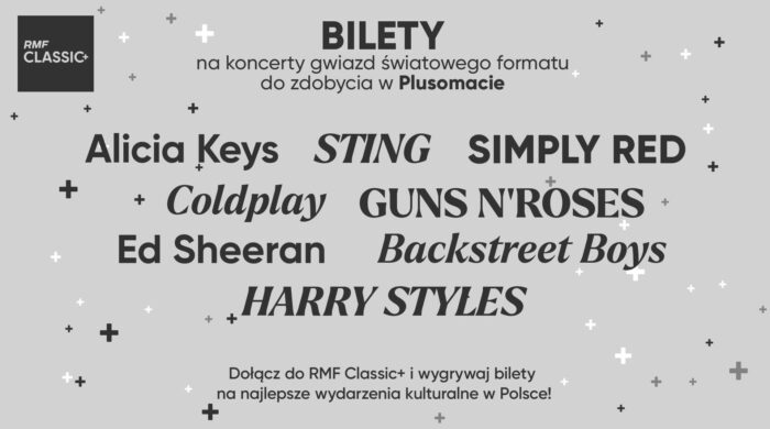 Bilety na koncerty gwiazd w RMF Classic+