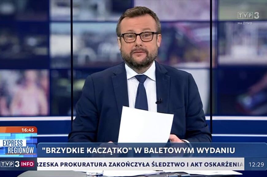 Adrian Klarenbach zadebiutował w paśmie TVP3 Info