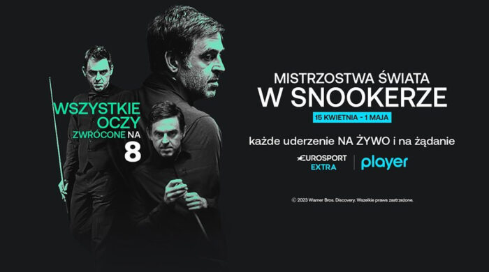 Mistrzostwa świata w snookerze w Eurosporcie i Player.pl