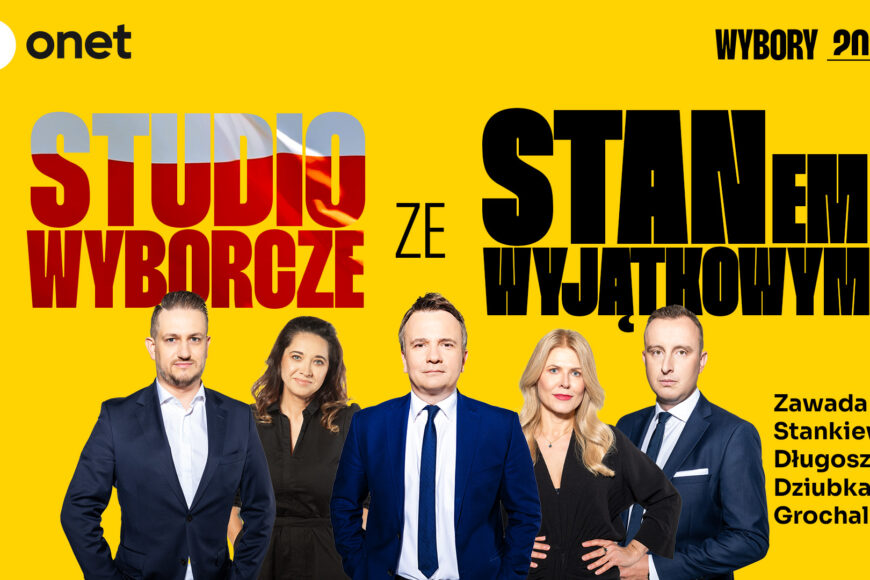 Onet z wieczorem wyborczym połączonym ze „Stanem Wyjątkowym”