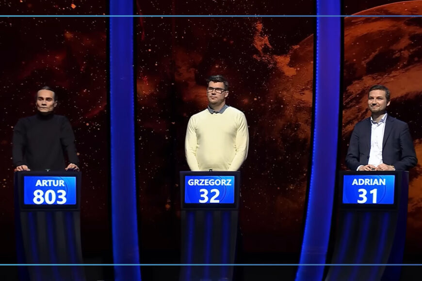 Artur Baranowski zdobył maksymalną liczbę punktów w teleturnieju „Jeden z dziesięciu”. Nie przyjechał na finał