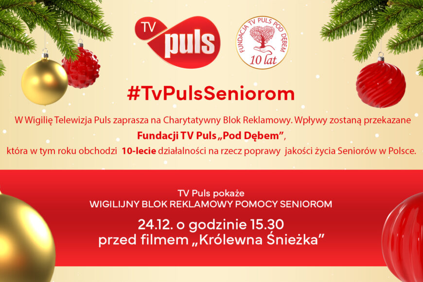 Telewizja Puls wraca z Wigilijnym Blokiem Reklamowym. Kiedy emisja?