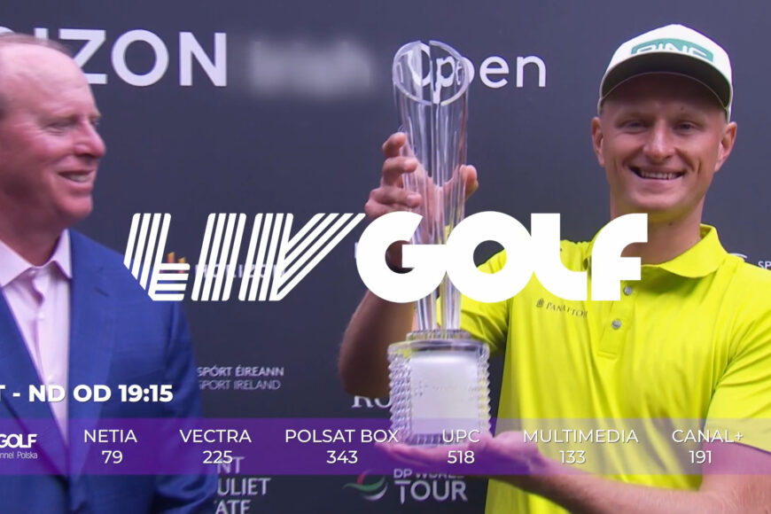 Transmisje LIV Golf w Golf Channel Polska. W stawce Adrian Meronk