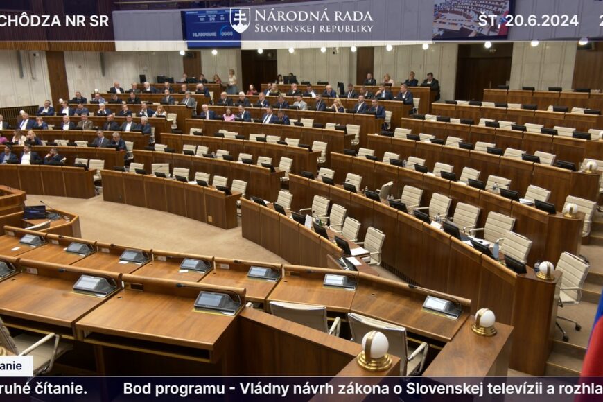 Słowacki parlament przyjął ustawę o zmianie RTVS w STVR. Może wejść w życie 1 lipca