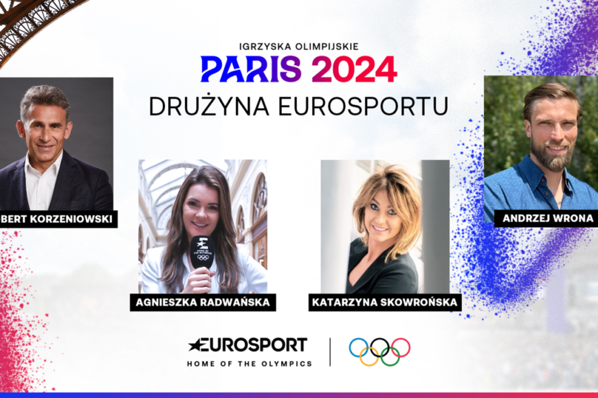 Eurosport i Max przedstawiają obsadę komentatorską i studyjną na igrzyska w Paryżu.