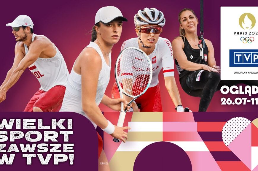 Telewizja Polska pokaże 350 godzin transmisji z igrzysk olimpijskich w Paryżu. Transmisje za darmo