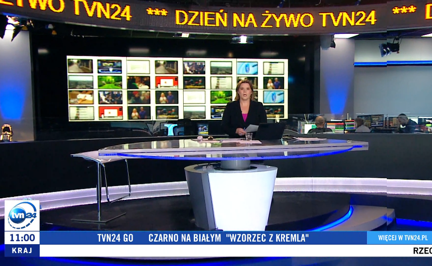 Remont głównego studia TVN24. Skąd nadaje kanał informacyjny TVN?
