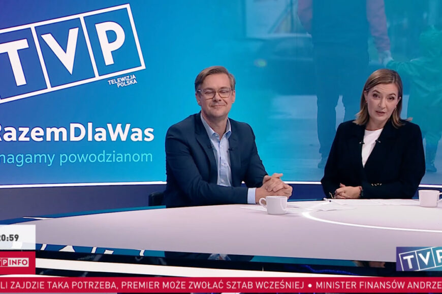 Telewizje wspierają powodzian. Specjalne bloki reklamowe w TVP, Polsacie i TVN, zbiórki w ośrodkach TVP.