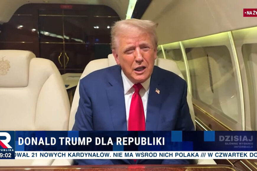 Rozmowa z Donaldem Trumpem w poniedziałek w TV Republika