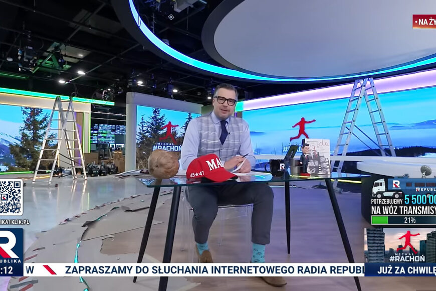 Telewizja Republika testuje na antenie drugie studio ze ścianą wizyjną