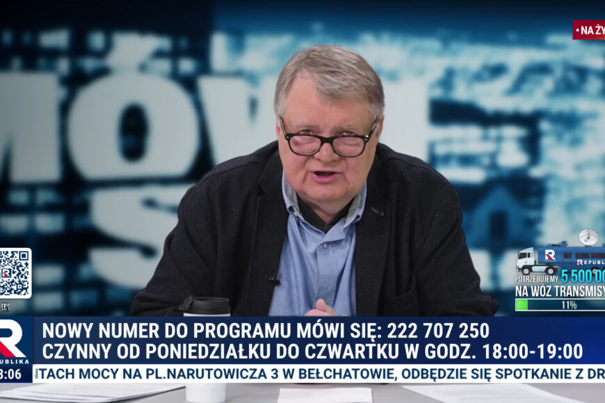 Telewizja Republika cenzuruje telefony od widzów „Mówi się”. Nie są one już na żywo