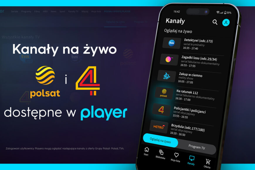 Polsat i TV4 w darmowej ofercie Playera