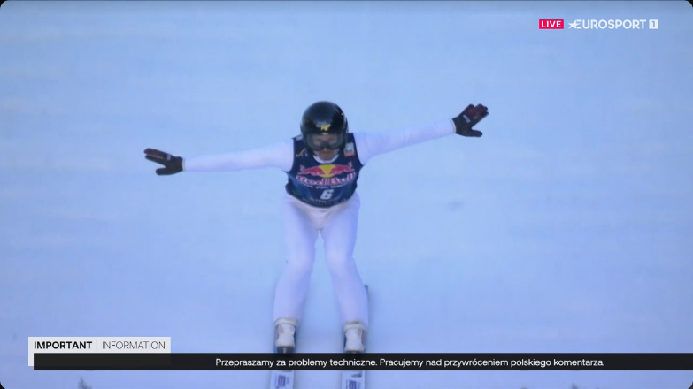 Awaria Eurosportu. Problemy z polskim komentarzem do kwalifikacji lotów w Kulm